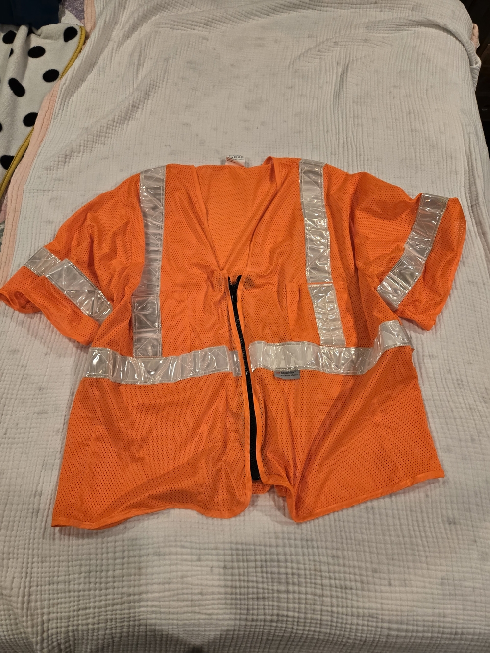 High-Visibility Safety Mesh Vest - Orange
